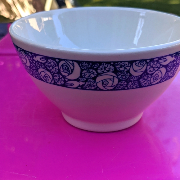 Anfora Mexico blue & white roses bowl - Picture 2 of 8
